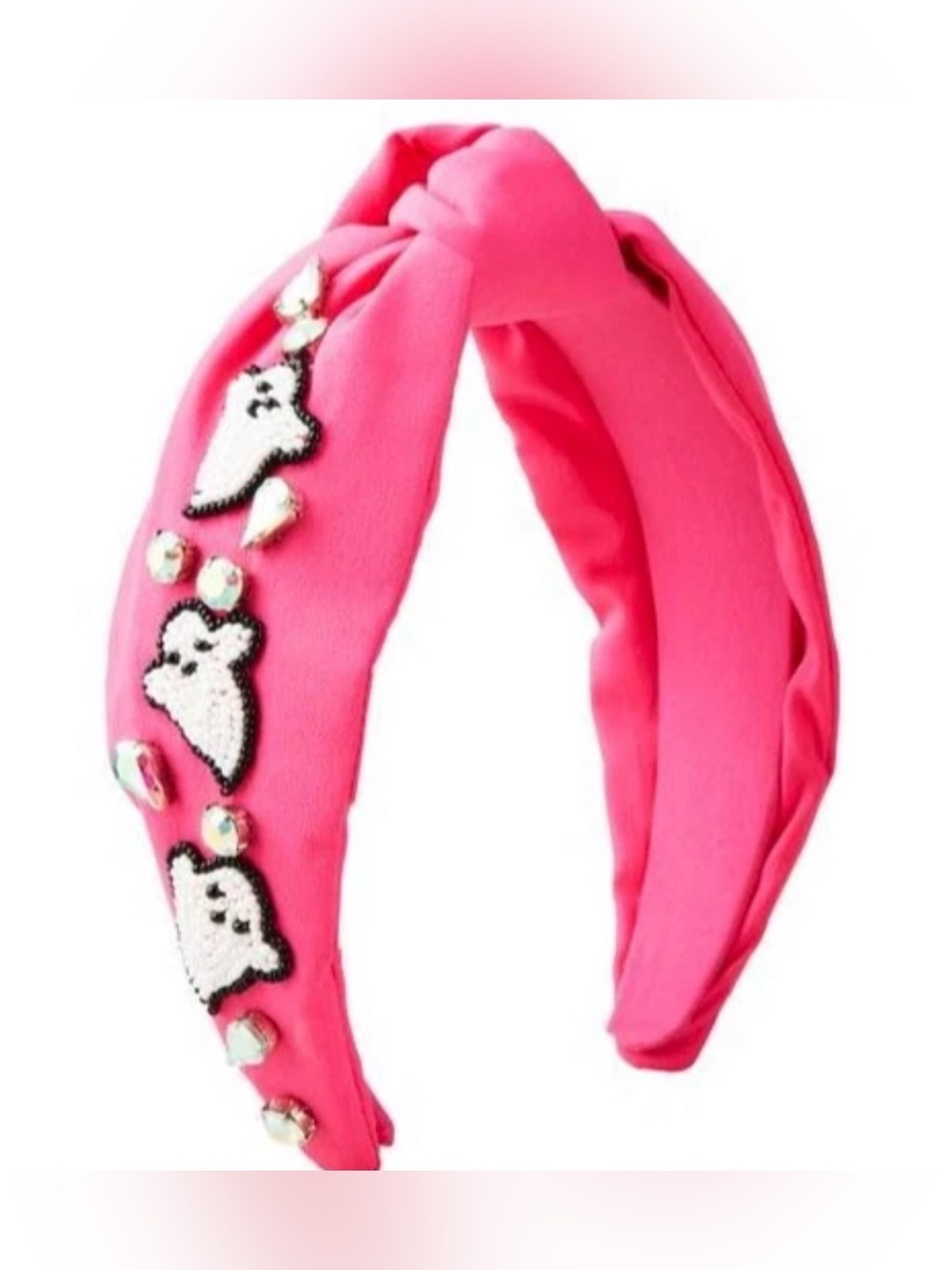 NWT MudPie Pink Embellished Ghost Headband - Halloween.